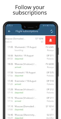 Pulkovo Airport flights info, android App screenshot 0