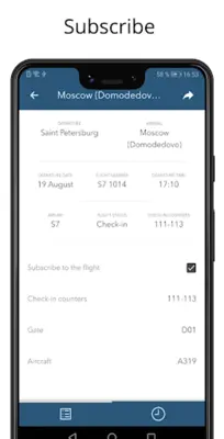 Pulkovo Airport flights info, android App screenshot 2